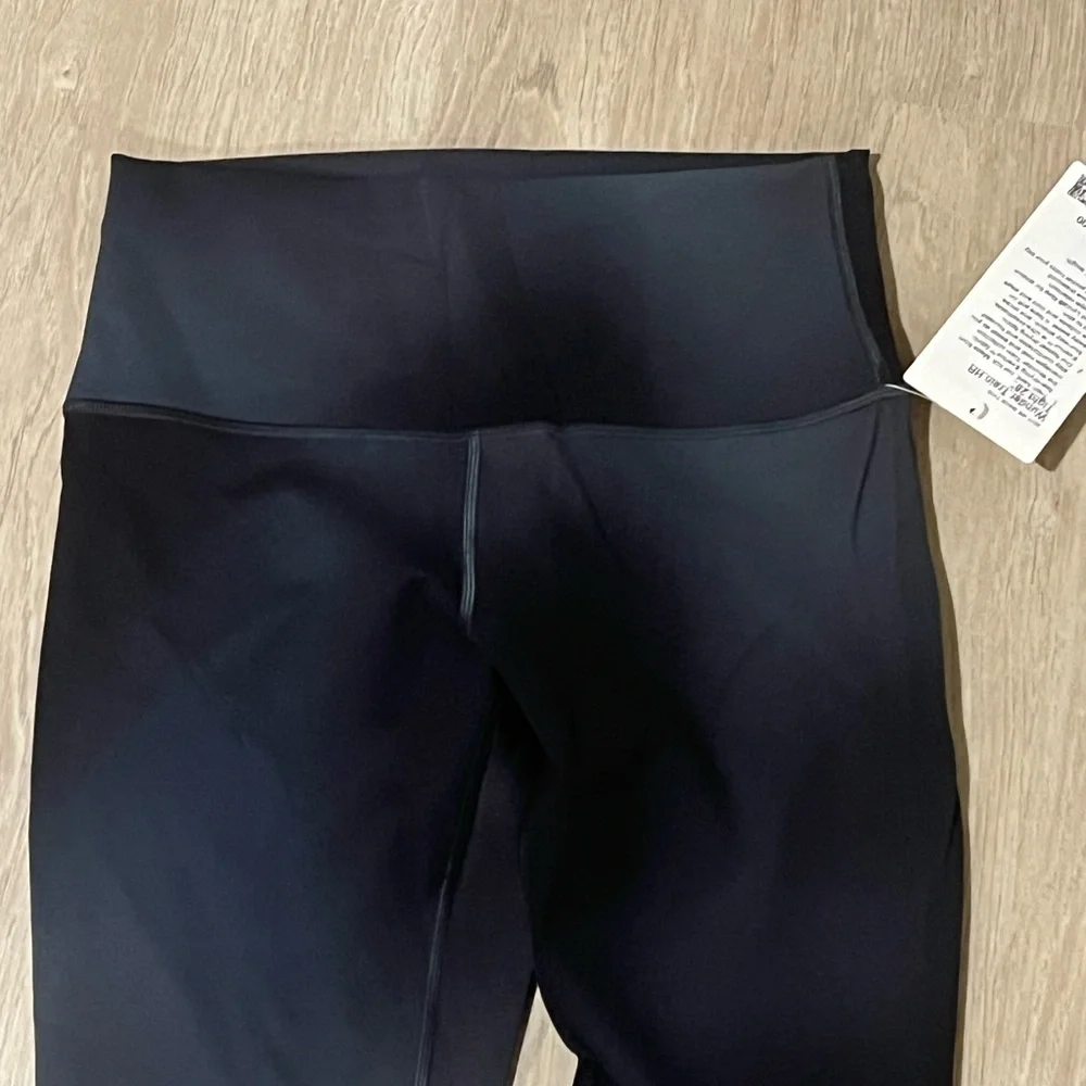 New With Tags Lululemon Wunder Train HR 28” Blue Black Multi Size 8 - Picture 2 of 5